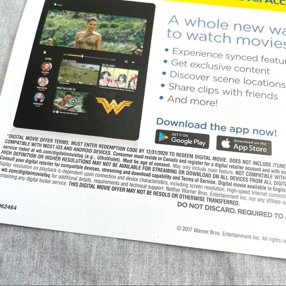 Wonder Woman Blu-Ray + DVD Set Movie Film 2017 Release - Picture 7 of 8